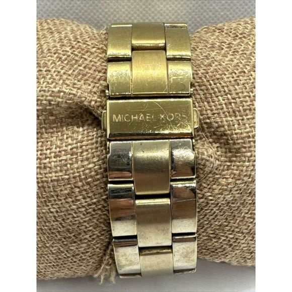Michael Kors MK5313 Unisex Gold Stainless Steel Analog Dial Quartz Watch JNA788 - Picture 4 of 11